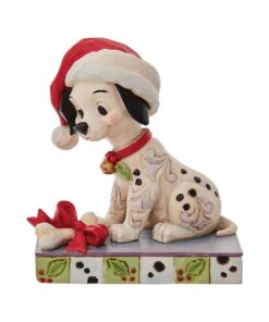 مجسمه دیزنی سگ خالدار Lucky Christmas Figurine