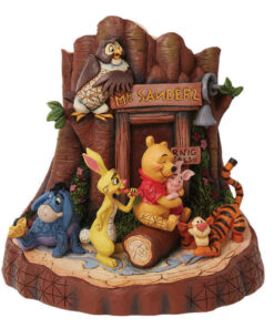 مجسمه دیزنی پو و دوستان Pooh Carved by Heart